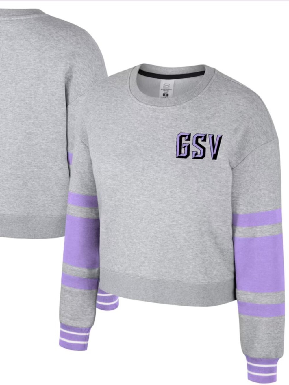 Unisex Golden State Valkyries Stadium Essentials Heather Gray Cropped Pullover